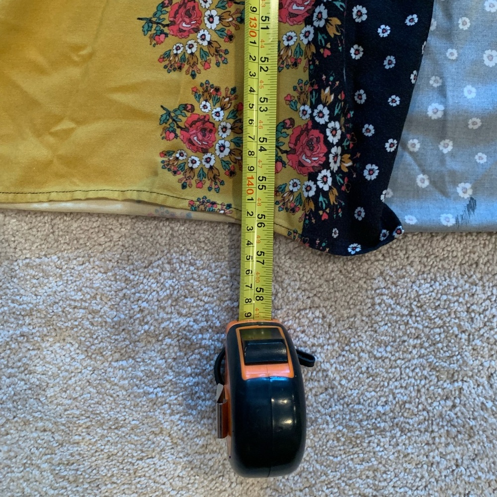 FARM Rio Black and Mustard Rose-Print Dress with Black Trim - Picture 11 of 12